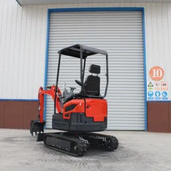 SL17JC-6 1.7 Ton Mini Crawler Excavator, Small Digger For Garden Renovation & Greenhouse Loosening, Mini Excavator For Construction Landscaping Export