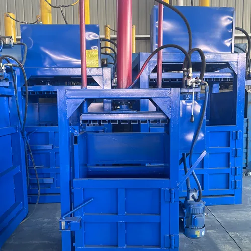 10 Ton Single Cylinder Vertical Hydraulic Baler, 7.5KW Small Waste Paper Plastic Film Can Compression Baling Machine, Scrap Recycling Vertical Compactor For Export