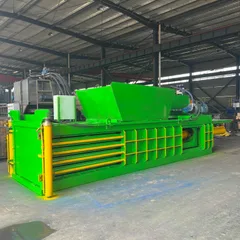 140 Ton Automatic Horizontal Baler For Large Paper & Plastic Recycling Production Line, Auto Feeding High Density Bale