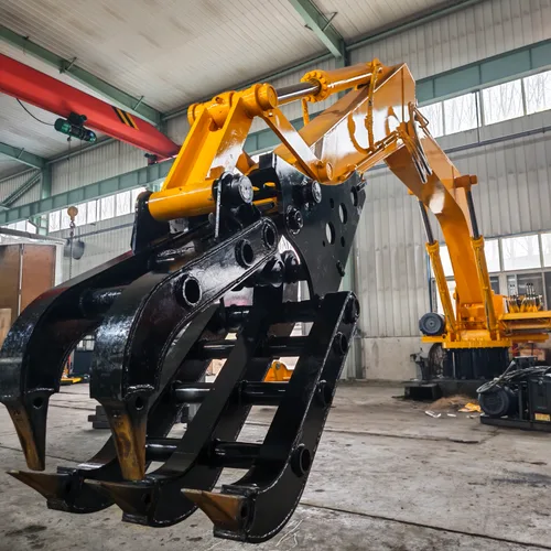 Fixed hydraulic gripper arm