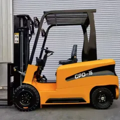 Four Wheel Electric Forklift, Lithium Battery Stacker, Factory Goods Lifting Truck