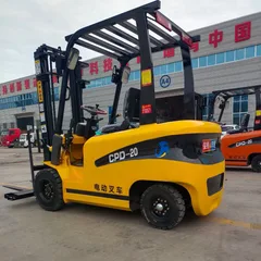 CPD-20 2 Ton Four Wheel Lithium Counterbalance Electric Forklift, Warehouse Pallet Stacker, Silent Indoor Battery Loading Truck