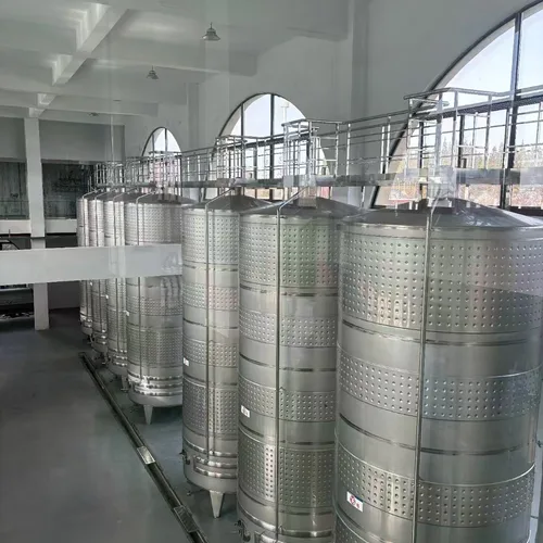 Stainless Steel Constant Temperature Fermentation Tank, Winery Wine Storage Vessel, Jacketed Cooling Wine Tank