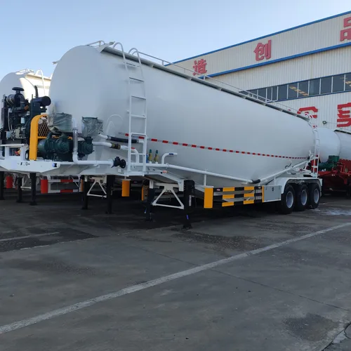 30cbm 3-Axle 3-Compartment Powder Material Transport Truck cement tanks bulk powder trailer For Sale