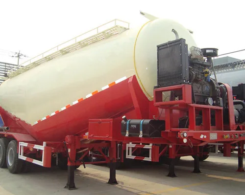 30cbm 3-Axle 3-Compartment Powder Material Transport Truck cement tanks bulk powder trailer For Sale