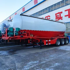 30cbm 3-Axle 3-Compartment Powder Material Transport Truck cement tanks bulk powder trailer For Sale