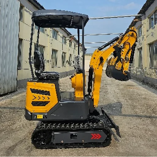 Model 13 Mini Excavator With Canopy 750kg Cast Iron Counterweight 1050mm Wide Chassis Yanmar 192 Mechanical Digger For Garden & Construction Export Wholesale