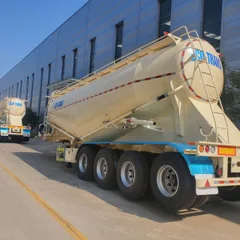 30cbm 3-Axle 3-Compartment Powder Material Transport Truck cement tanks bulk powder trailer For Sale