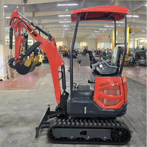 Model 16 Mini Excavator With Canopy 1050kg Cast Iron Counterweight Pilot Control Dual Pump Hydraulic Digger For Construction & Garden Export Wholesale