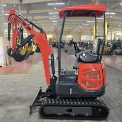 Model 18S Mini Excavator With Canopy 1200kg Cast Iron Counterweight Laidong 380 3-Cylinder Water-Cooled Engine Pilot Control Digger Export Wholesale