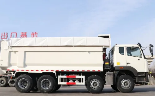 380/400HP Weichai WP10 HOWO NX 8×4 12-wheel City Dumper Truck With Sealed Rainproof Cargo Box