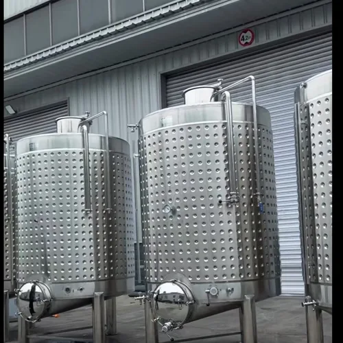 Stainless Steel Constant Temperature Fermentation Tank, Winery Wine Storage Vessel, Jacketed Cooling Wine Tank