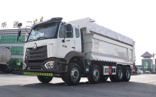 380/400HP Weichai WP10 HOWO NX 8×4 12-wheel City Dumper Truck With Sealed Rainproof Cargo Box