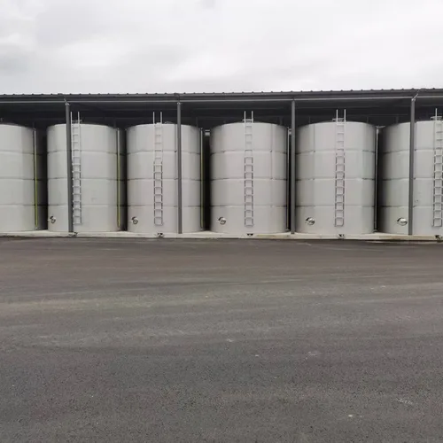 Stainless Steel Storage Tank, Large Vertical Liquid Holding Tank, Sealed Wine Storage Vessel