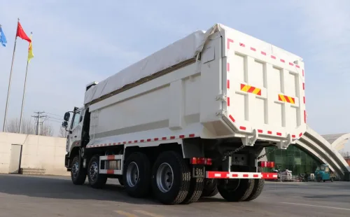 380/400HP Weichai WP10 HOWO NX 8×4 12-wheel City Dumper Truck With Sealed Rainproof Cargo Box