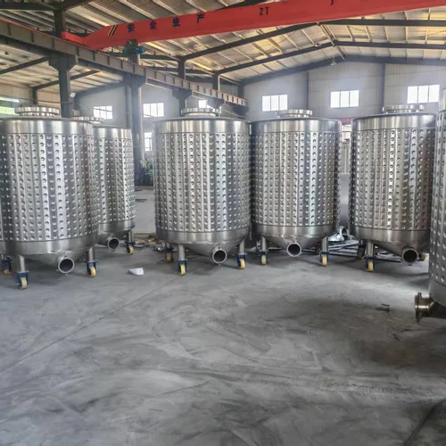 Stainless Steel Constant Temperature Fermentation Tank, Winery Wine Storage Vessel, Jacketed Cooling Wine Tank