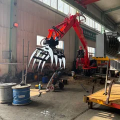 Fixed hydraulic gripper arm