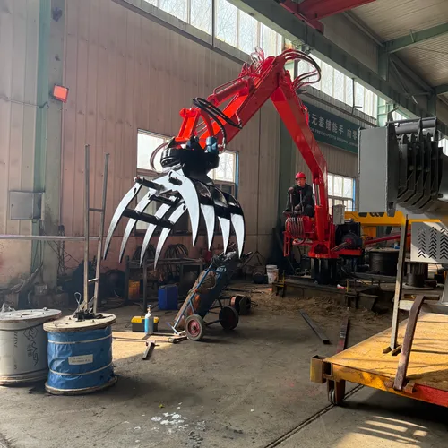 Fixed hydraulic gripper arm