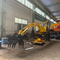 Fixed hydraulic gripper arm
