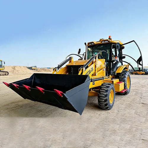 Backhoe loader with 1.5m3 bucket and 2800kg lifting capacity