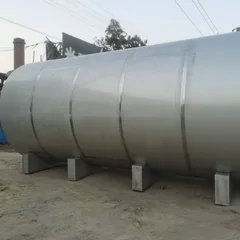Horizontal Stainless Steel Storage Tank, Insulated Horizontal Holding Tank, Horizontal Liquid Transport Tank
