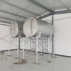 Horizontal Stainless Steel Storage Tank, Insulated Horizontal Holding Tank, Horizontal Liquid Transport Tank