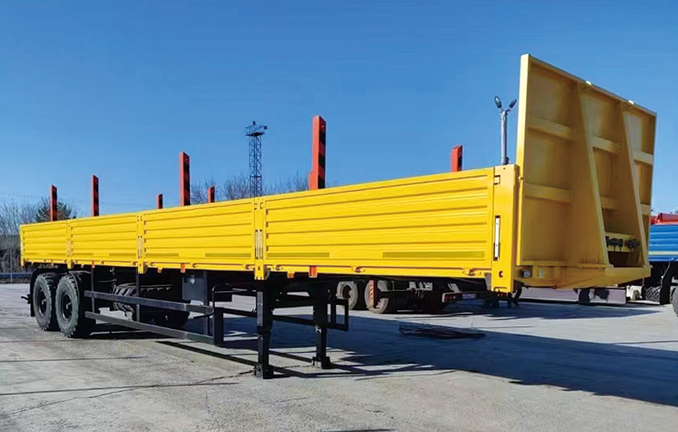 3-Axle Drop-Side Semi-Trailer For Sale