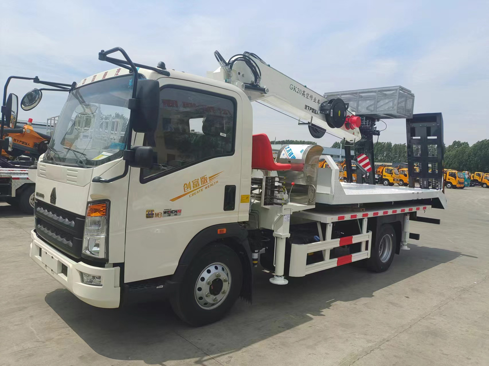 16-23m Telescopic Boom Aerial Work Platform High Altitude Operation Truck