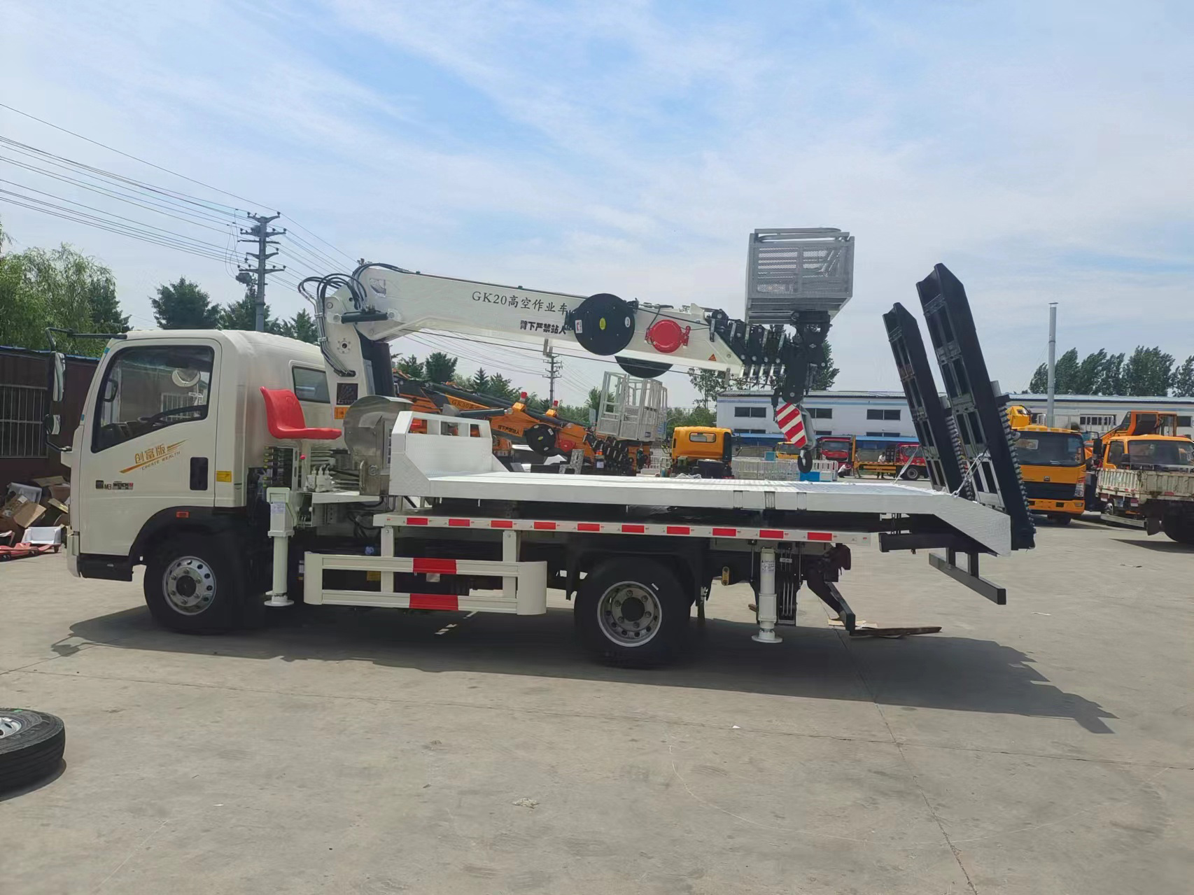 16-23m Telescopic Boom Aerial Work Platform High Altitude Operation Truck