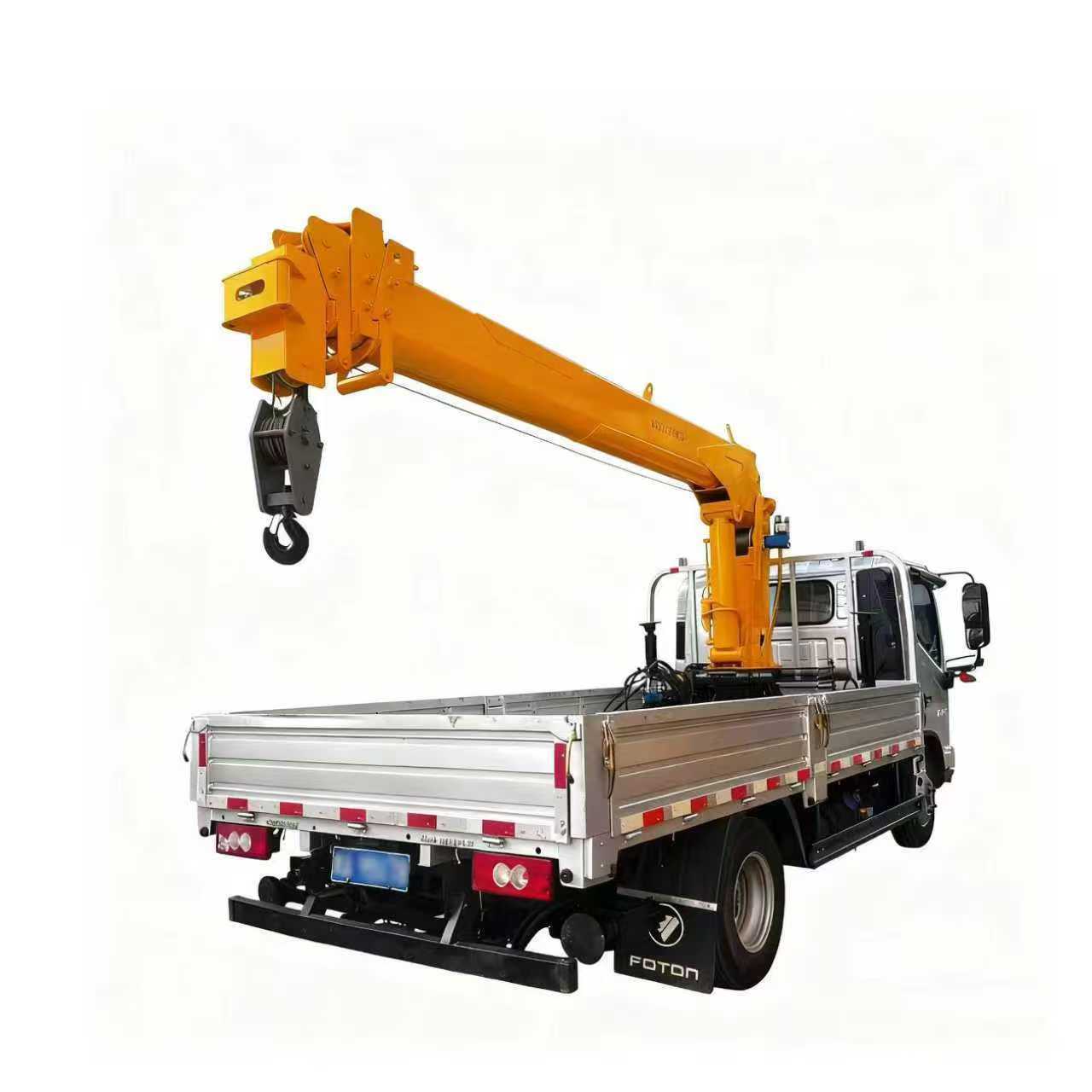 Hydraulic truck light truck modification with accompanying crane