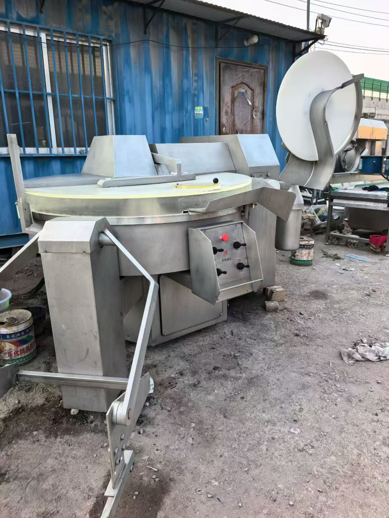 Brand New ZB330 Automatic Bowl Cutter with Hydraulic Feeder, Frequency Conversion Meat Emulsifying Machine for Sausage, Fish Paste & Qiansye Tofu