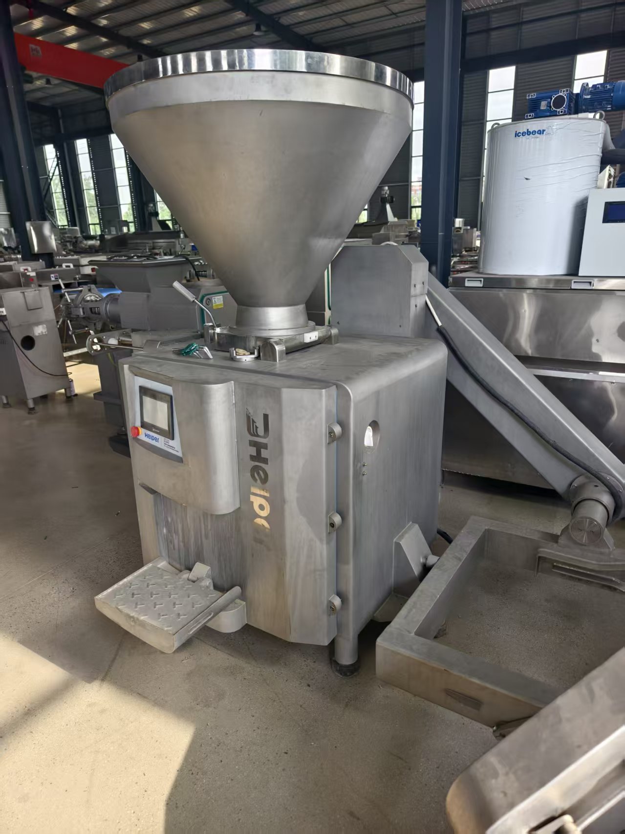 Industrial Frozen Meat Grinder, Unthawed Frozen Block Meat Crushing Machine For Meat Processing Plant