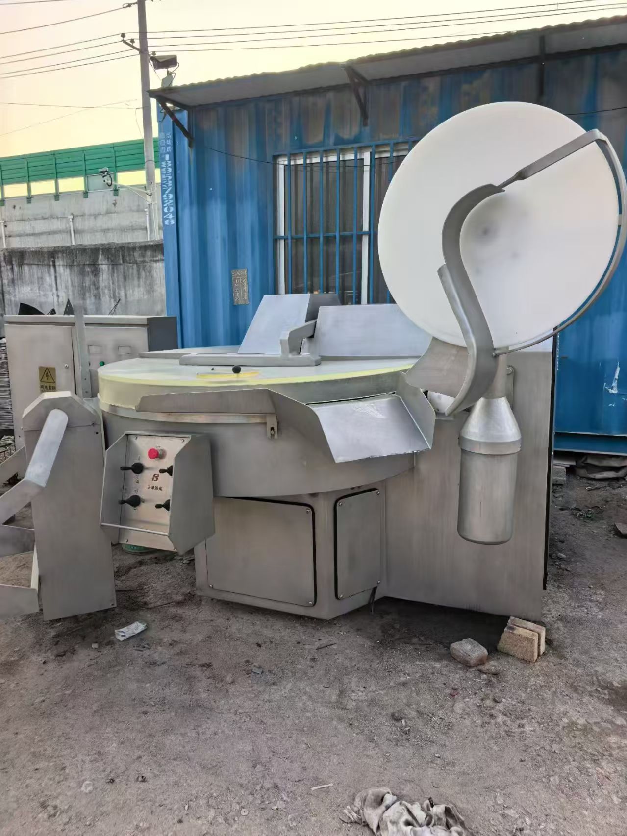 Brand New ZB330 Automatic Bowl Cutter with Hydraulic Feeder, Frequency Conversion Meat Emulsifying Machine for Sausage, Fish Paste & Qiansye Tofu
