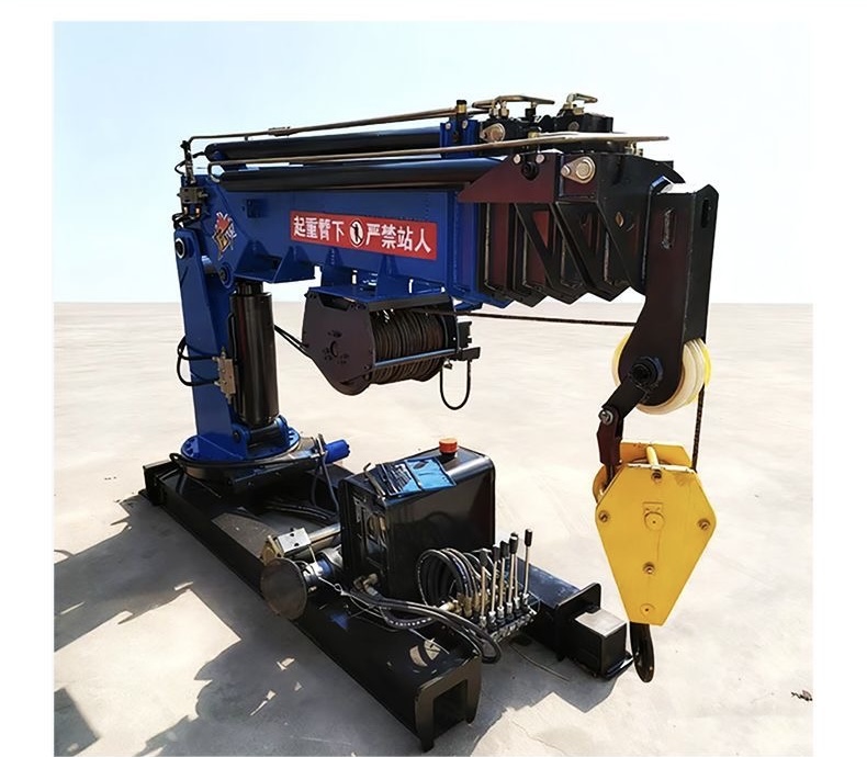Hydraulic truck light truck modification with accompanying crane