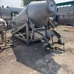 Brand New Vacuum Meat Tumbler, Automatic Variable Frequency Meat Marinating Machine With Hydraulic Tilting Barrel For Steak & Chicken Chop