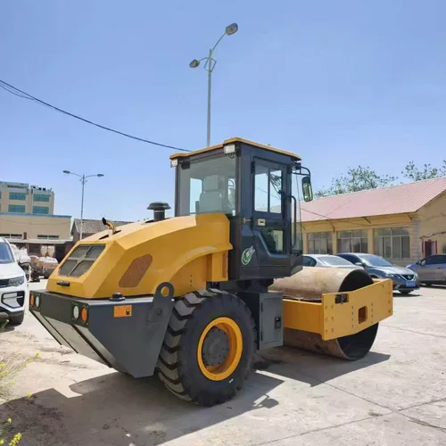 8 Ton Full Hydraulic Single Drum Road Roller, Large Ride-on Soil Compactor For Subgrade Backfill Vibration Compaction