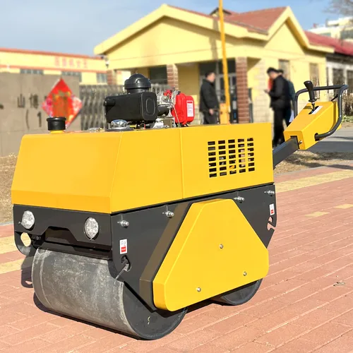 Luxin Walk-behind Double Drum Road Roller, Mini Hand-held Vibration Compactor For Sidewalk, Trench & Asphalt Pavement Compaction