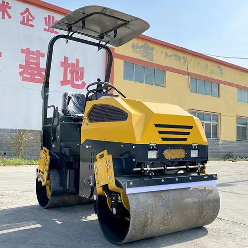 Luxin 2.5T Full Hydraulic Double Drum Road Roller, Ride-on Small Asphalt Compactor for Construction Trench Compaction