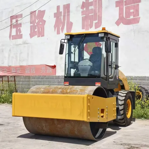 8 Ton Full Hydraulic Single Drum Road Roller, Large Ride-on Soil Compactor For Subgrade Backfill Vibration Compaction