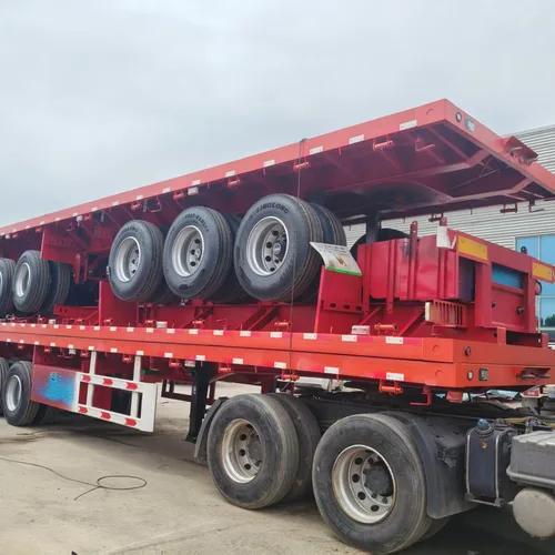 Heavy-Duty Tri-Axle Flatbed Semi-Trailer For Container & Bulk Cargo Transport