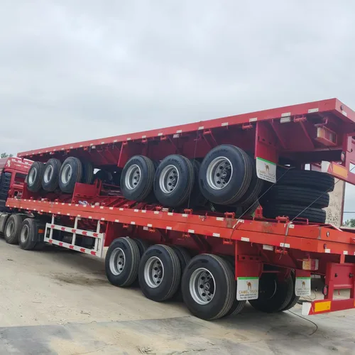 Heavy-Duty Tri-Axle Flatbed Semi-Trailer For Container & Bulk Cargo Transport
