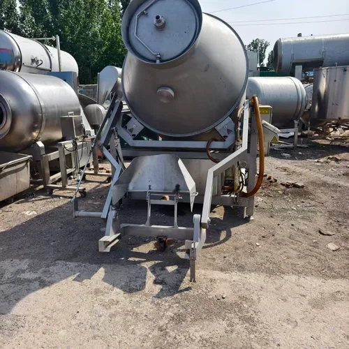 Brand New Vacuum Meat Tumbler, Automatic Variable Frequency Meat Marinating Machine With Hydraulic Tilting Barrel For Steak & Chicken Chop