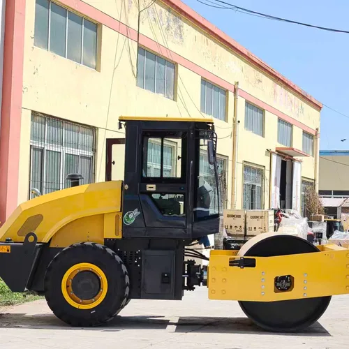 8 Ton Full Hydraulic Single Drum Road Roller, Large Ride-on Soil Compactor For Subgrade Backfill Vibration Compaction