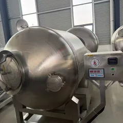Brand New Vacuum Meat Tumbler, Automatic Variable Frequency Meat Marinating Machine With Hydraulic Tilting Barrel For Steak & Chicken Chop