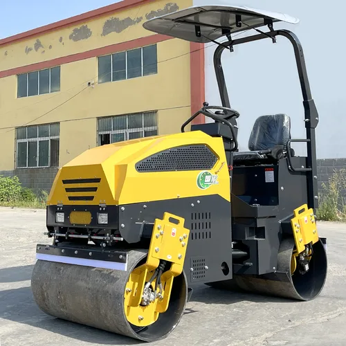 Luxin 2.5T Full Hydraulic Double Drum Road Roller, Ride-on Small Asphalt Compactor for Construction Trench Compaction