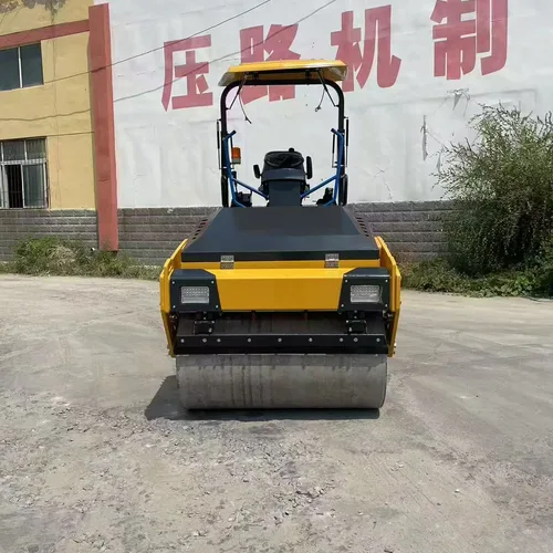 3.5 Ton Full Hydraulic Double Drum Road Roller, Ride-on Asphalt Compactor For Municipal Road & Trench Vibration Compaction