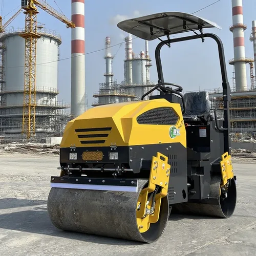 Luxin 2.5T Full Hydraulic Double Drum Road Roller, Ride-on Small Asphalt Compactor for Construction Trench Compaction