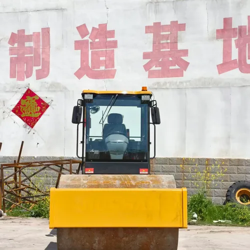 8 Ton Full Hydraulic Single Drum Road Roller, Large Ride-on Soil Compactor For Subgrade Backfill Vibration Compaction
