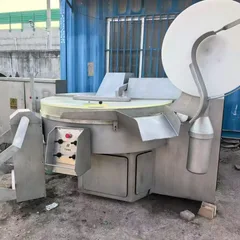 Brand New ZB330 Automatic Bowl Cutter with Hydraulic Feeder, Frequency Conversion Meat Emulsifying Machine for Sausage, Fish Paste & Qiansye Tofu