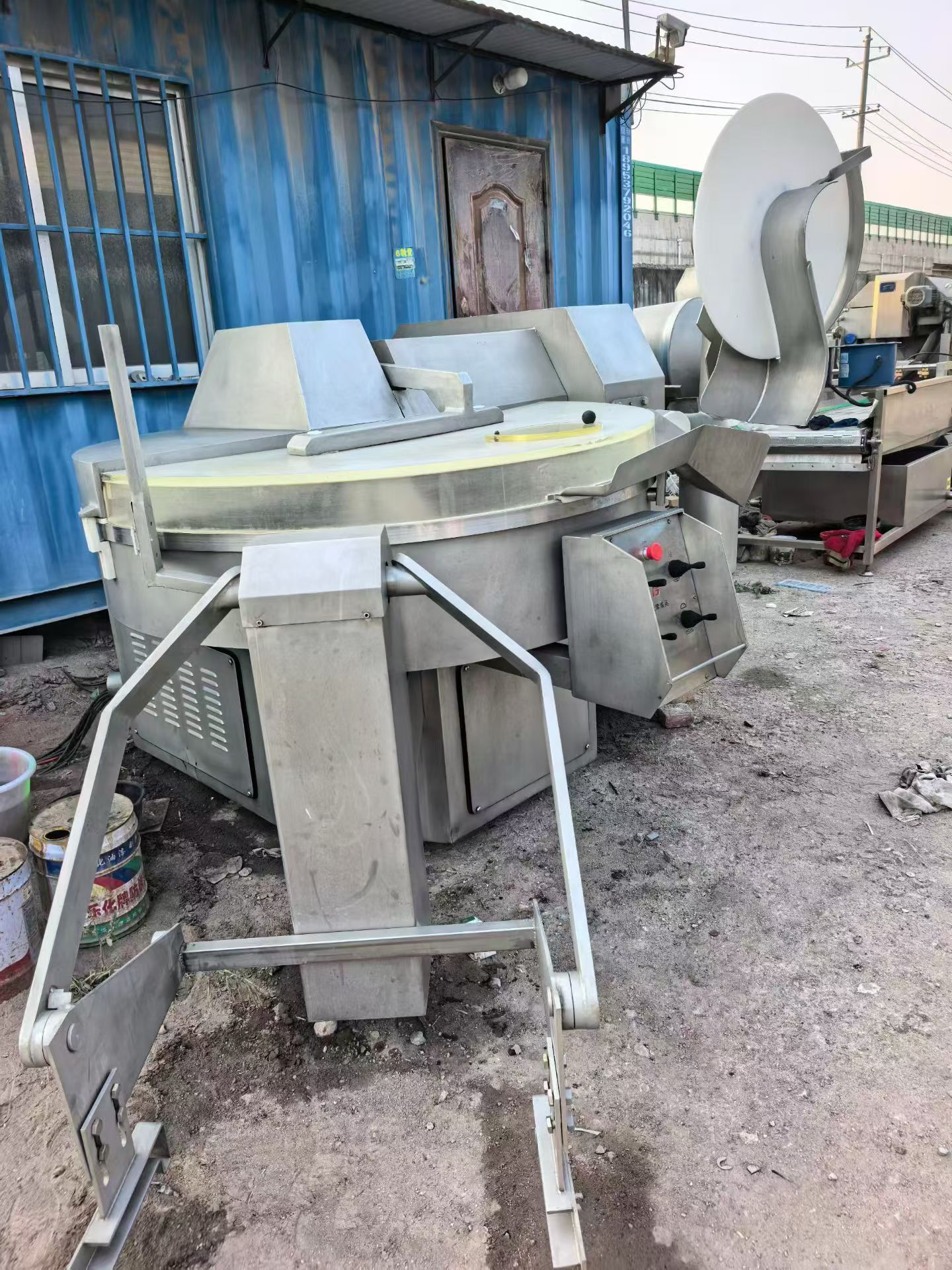 Brand New ZB330 Automatic Bowl Cutter with Hydraulic Feeder, Frequency Conversion Meat Emulsifying Machine for Sausage, Fish Paste & Qiansye Tofu